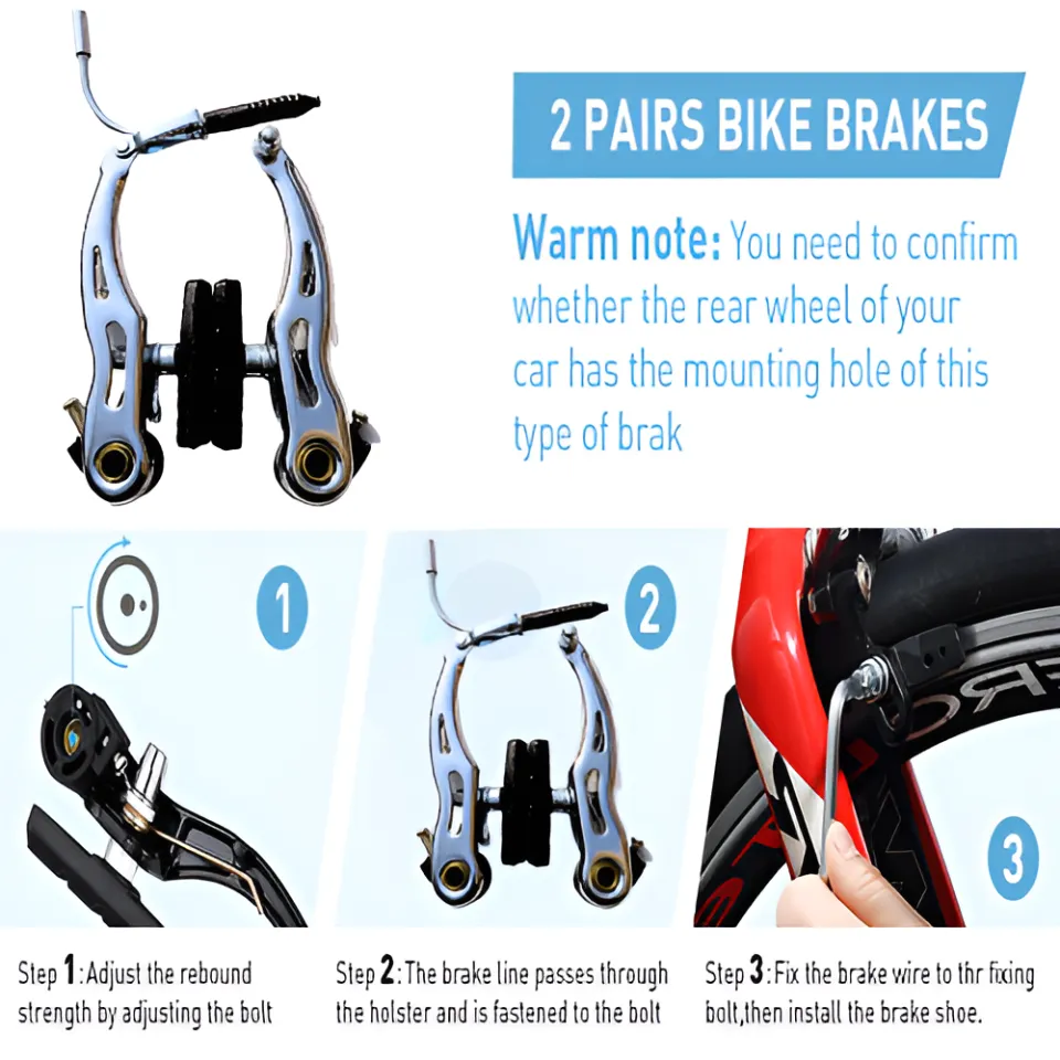 rim brake cable adjust bike brakes