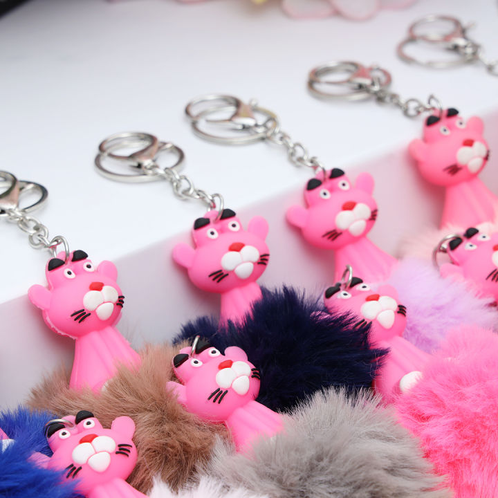 Pink%20Panther%20Keychains%20for%20Boys-%20Soft%20Fluffy%20PomPom%20Key%20chains%20for%20Girls-%C2%A0Grey%20-%20Image%204