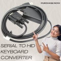 Serial Port USB Keyboard Protocol Conversion Cable RS232 to USB Keyboard HID Device -2M. 