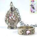Anime Tomoe Mami Kaname Madoka Soul Gem Cosplay Costumes Necklace Pendant Ring Suit Unisex Necklaces Accessoies Props Jewelry. 