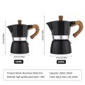 Aluminum Italian Style Coffee Maker 6 cups Espresso Coffee Maker Percolator Stove Top Pot Kettle Coffee Maker Stove Top Pot Stovetop Coffee Make Aluminum Mocha Latte Coffee Maker Italian Moka Kitchen Tools 300ML. 