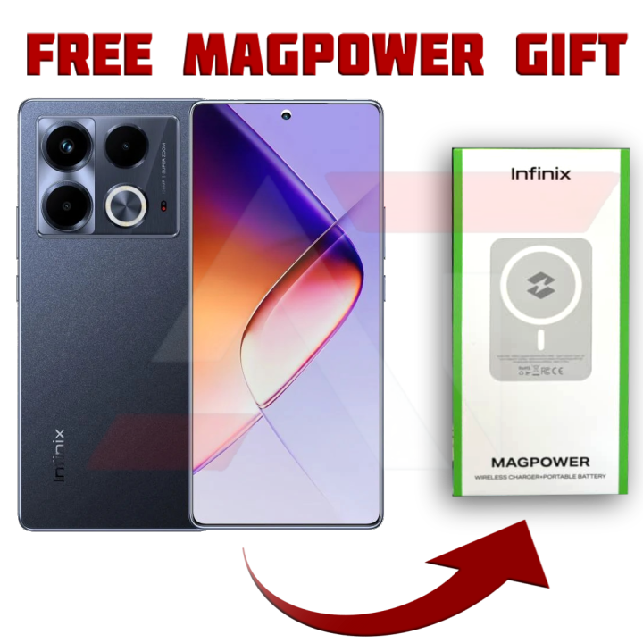 Infinix Note 40, 8GB RAM, 256GB ROM (With MAGPOWER GIFT), 6.7" 120Hz SUPER SMOOTH AMOLED DISPLAY, 108MP Camera