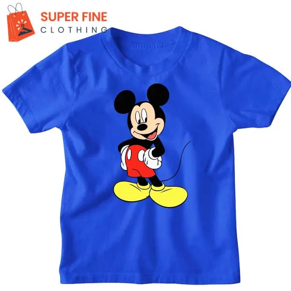 Mickey Mouse Fine Jersey Printed Tshirt for kids ,Boys and Girls