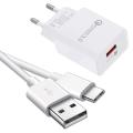 Fast Charger USB Type C Cable For OPPO A52 A72 A92 F17 Realme 6 7 Pro Redmi 9 8 8A Note 9 Pro Fast Charging USB-C Charger Cable. 
