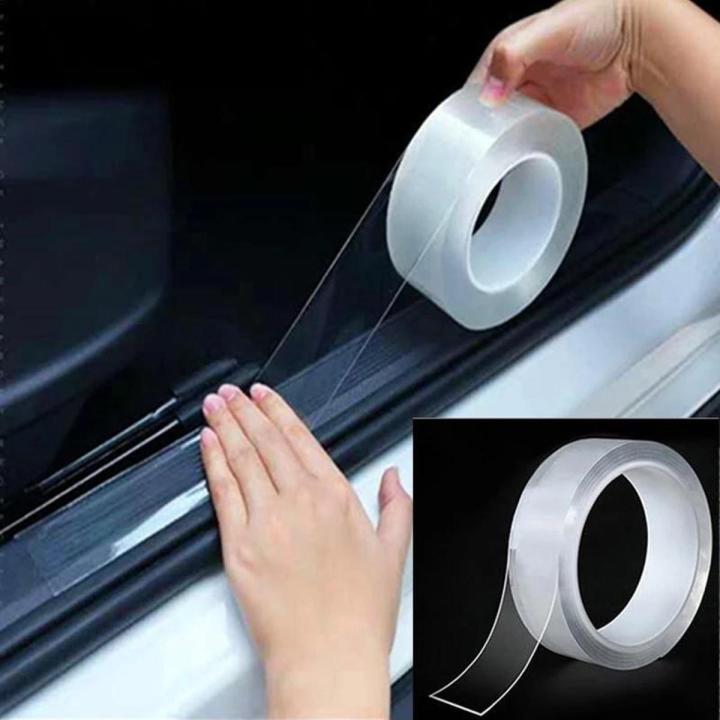 3 Universal Car Anti-Collision Strip Nano Tape Scratchproof Car Threshold Transparent Film Door Edge Rim Protective Car Stickers