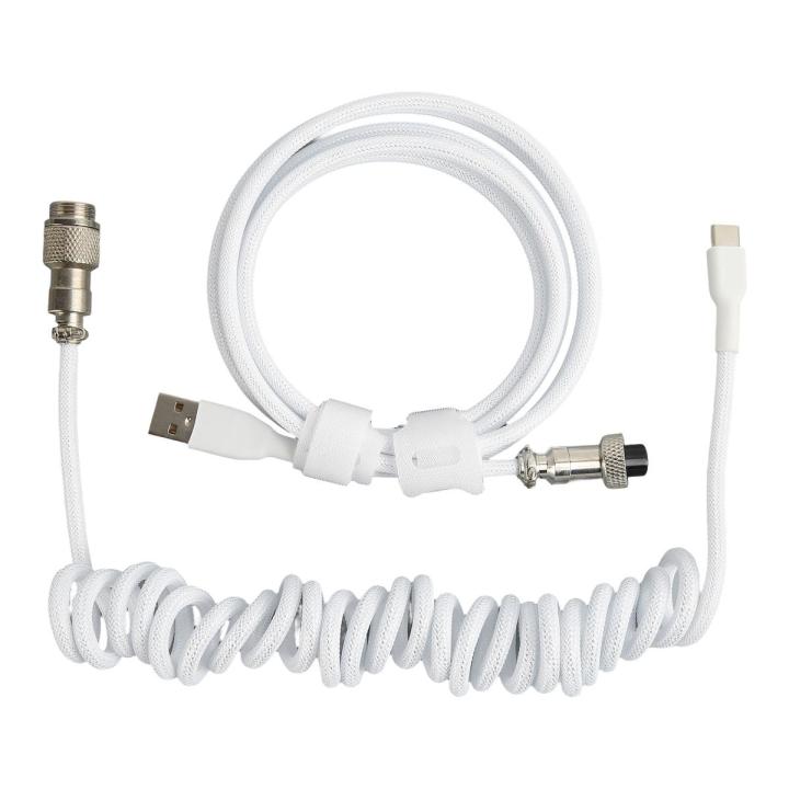 Gaming Keyboard Cable, Sturdy TPE One Piece Molding Keyboard Cable Nylon for Mechanical Keyboard