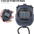 TGOON Sports Stopwatch, Countdown Timer CR-2032 Button Lithium Battery PC3830A, ABS Sports Running Stopwatch Electronic Track and Field Countdown Stop Watch. 
