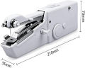 Sewing Machine - Handheld Electric Stitch -, Fabric, Home & Travel Use - Hand Sewing Needlework Fabrics & Clothes - Handy Stapler. 