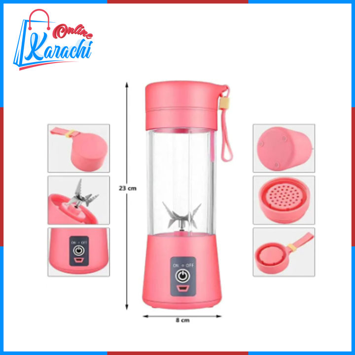 Online%20Karachi%20USB%20Chargeable%20Juicer%20Blender%206%20Blades%20380ml%20-%20Portable%20Juicer%20Cup%20&%20Smoothie%20Maker%20-%20Image%203