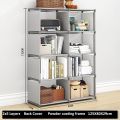 Upgrade Front Cover Book Shelf Storage  Rack Portable  Bookcase Multi layer DIY Book Stand Shelves Racks DIY. 