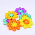 Gear Round Flower Building Large Size Big Blocks Toy Learning Educational Block Toys For Kids Boys and Girls Best Playing Multicolor Set - 8 Pcs. 