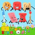 Bfdi Plush Toy Battle for Dream Island Plushie Cartoon Stuffed Animal Plant Soft Doll Leafy Firey Pillow Gift for Kids Children. 