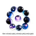 Mini Plush Doll Access Starry Sky Doll‘s Eyes DIY Anime Eyes Flat Base Heart Eyes Semicircle Animal Purple Star Eyeball Doll Accessories. 
