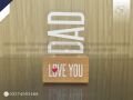 Happy Father's Day Gift - Customized Table Top with Name/Message - Home Decor, Table Top. 