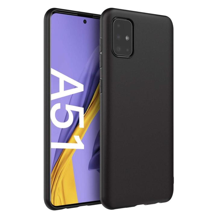 Samsung Galaxy A51 MATTE BLACK FLEXIBLE TPU CASE SLIM COVER - SHOCKPROOF
