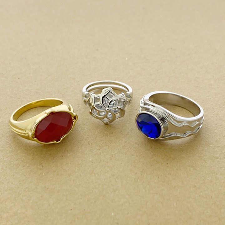 LOTR Vilya Nenya Narya Ring Elrond Galadriel Gandalf Fashion Jewelry Fan Gift High Quality