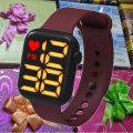 LED Digital Simple Watch M16 | Large Digits Square Face | Date & Time| Electronic Watch for Boys Girls Kids. 