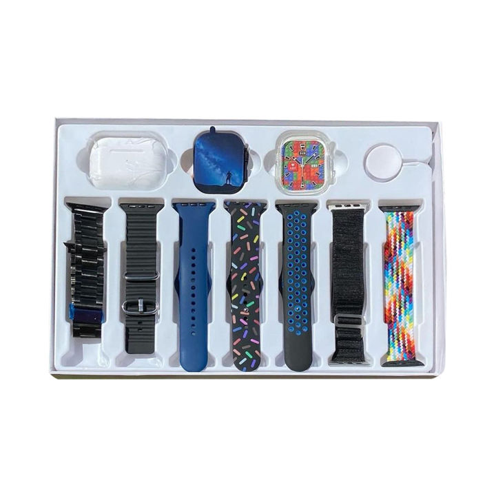 Original%20i20%20Ultra%202%20Max%20Suit%20Smartwatch%20with%20AIIRPODS%20Pro,%20Silicone%20Case,%20and%207%20Straps%20-%20Image%202