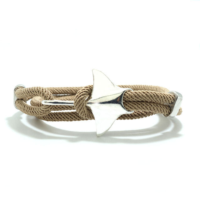 Fashion Charm Animals Manta Bracelet Handmade Braid Double Layer Milan Rope Braclet Summer Homme Women Beach Accessories Jewelry