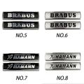 2Pieces AMG Brabus Carlsson Metal Car Side Body Sticker Auto Rear Emblem Badge Decal for Mercedes Benz W168 G500 GLA GLE（model：NO.1）. 