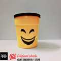 Creative emoji expression Glass plastic Glass, Plastic Glass with Straw, Water Glass Juice Cup, Disposable Plastic Juice Glass, plastic Glass with Straw For Water ,Juices, New Happy Emoji Glass 1 pc. 
