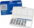 WINSOR&NEWTON Cotman Watercolours Painting Plus 24 Half Pan Set. 