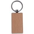 BRADOO-20 Pcs Blank Wood Wooden Keychain Diy Custom Wood Key Chains Key Tags Anti Lost Wood Accessories Gifts (Mixed Design). 