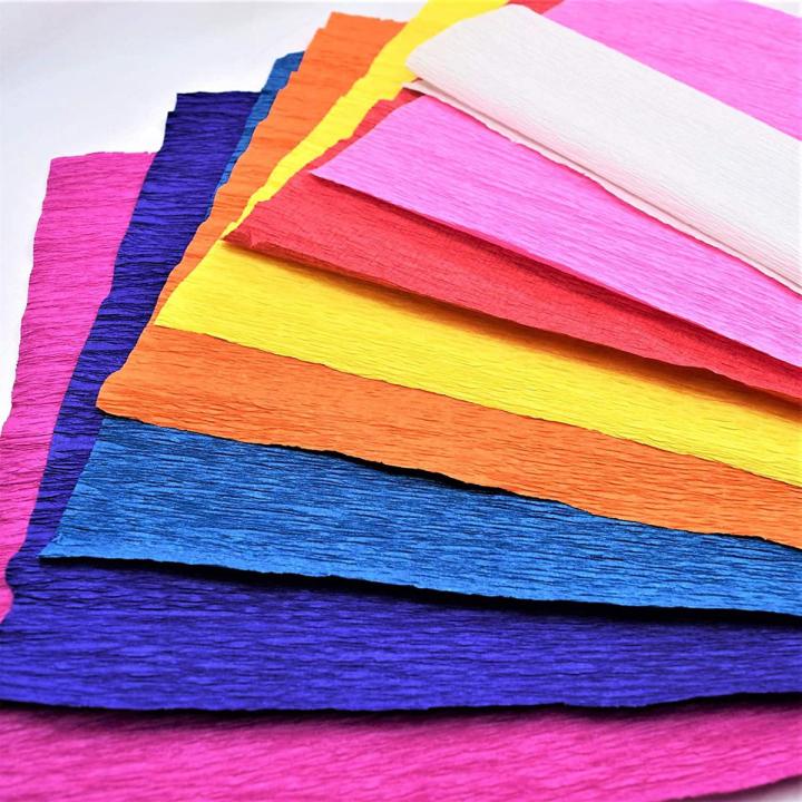 Pack of 1 Wrapping Crepe Paper Sheet - Random Color Art#M247-SAP-1Pc