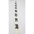 Matte Black Bonnet Letter Emblem "Legender" For Toyota Fortuner Legender. 