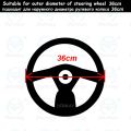 Size 36cm 8 Colors Car Steering Wheel Cover faux Leather Square Embossing Non-slip for Honda Civic Auto Interior Accessories(Blue). 