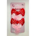 Claire’s Club Ribbon Hair Bow Clips Pack of 4 Headband Hair Accessories Band for Women (Product of UK). 