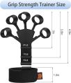 1 Pc New Grip Strength Tester Forearm Strengthener, Resistant Level Finger Exerciser Hand Strengthener for Strength Training, Finger Flexion Extension Training. 