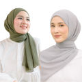 Pastel Hijaabi Pack of 2 Hijab Scarf Georgette Chiffon Hijab For Girls. 