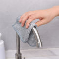 1/5Pcs Non-Scratch Steel Wire Dishcloth Daily Cleaning Cloth Non Stick Oil Wiping Cloth Kitchen Stove Dishwashing Pot Washing Dishes. 