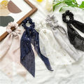 1pcs Scrunchies Elastic Ties Bowknot Hair Hair Band Knotted Star Shiny Ribbon Ponytail. 