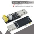 CH340 USB to ESP8266 ESP-01 Wifi Module Adapter Computer Phone Wireless Communication Microcontroller for Arduino. 