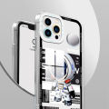 Hontinga for Xiaomi Poco X3 Pro / Poco X3 NFC Back Cover New Astronaut Crystal Case Camera Protection Transparent TPU Soft Phone Cases. 