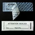 Red Adhesive labels Tamper Proof Stickers/Seals Warranty Void Seal Label sticker with Unique Serial Number High Security Label. 