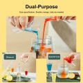 Milk Tea Coffee Wine Transparent Double Head Measuring Cup  High Temperature Resistant Tapered Cup  Triangular Measuring Cup with Precise Scale  Quantitative Wine Blending Cup. 