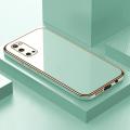 ZeroQiQi for Samsung Galaxy S20 Back Cover Luxury 6D Plating Case Side Pattern Soft Silicone Square Phone Cases + Free Lanyard. 