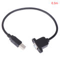 USB 2.0 Type B Male to Type B Female Printer Extension Cable With Panel Mount. 