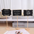 1/5PCS Creative Small Blackboard Mini Chalkboards Graduation Party Memo Message Wooden Writing Tool. 