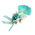2pcs Calla Wedding Boutonniere Corsage Prom Brooch Pin. 