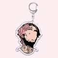Hot Rapper Lil Peep Keychain for Accessories Bag Pendant Crybaby Hellboy Love Yikes Letter Key Chain Ring Keychains Jewelry Gift. 
