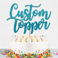 PERSONALISED Happy Birthday Cake Topper - Birthday Party Cake Topper, Birthday Decoration, Customized topper with ANY NAME, ANY AGE. 