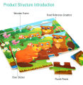 Stars Shopping Puzzles Collection Wooden Jigsaw Puzzles for Toddler /Tiny, Square, Rectangular  Puzzles. 
