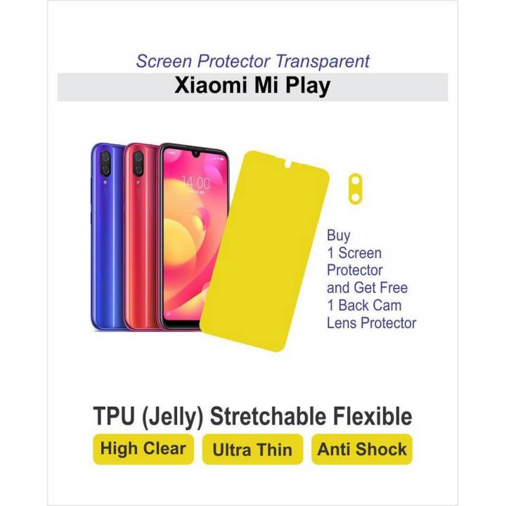 Xiaomi Mi Play - Screen Protector - Best Material - TPU Jelly