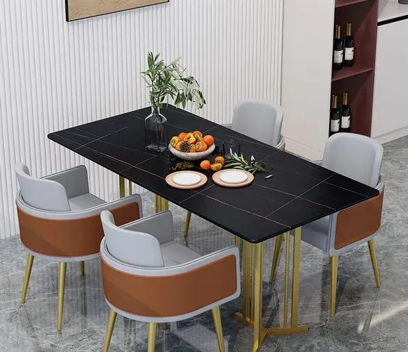 Modern%20Dining%20Table%20Dining%20%20White%20and%20Black%20Marble%20Effect%20Sheet%20Rectangle%20Shape%20Dining%20Gold%20Finishing%20-%20Image%203