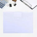 Student Stationery Pouch Clear Plastic Storage Folder A4 Clear Plastic File Bag Student Folder Organizer Information Pocket Filing Bag. 