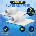 For Summer Waves Vacuum Plate Adapter White for Polygroup Skimmer Filter Pump Systems, 3-Pack. 